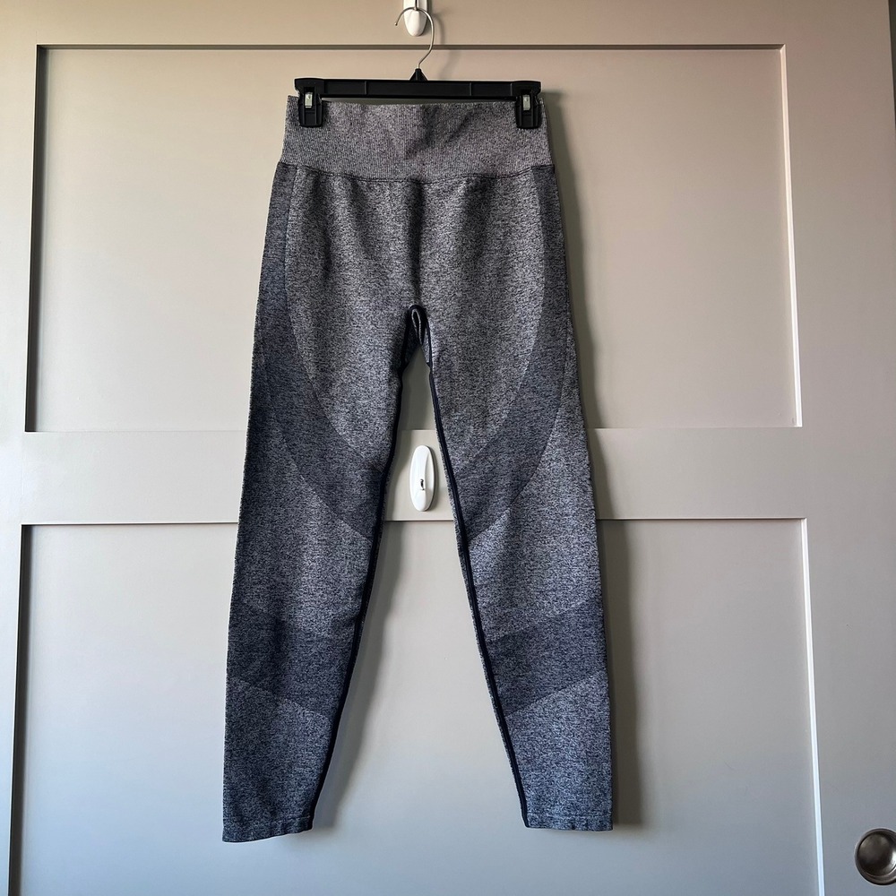 PINK ACTIVE Seamless Leggings‎ Grey Black Activewear Workout Size M